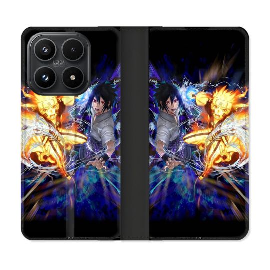 Housse Cuir Portefeuille Pour Xiaomi 17 Manga Naruto VS