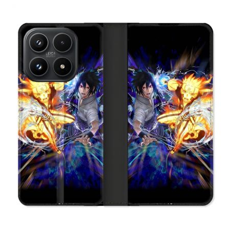 Housse Cuir Portefeuille Pour Xiaomi 17 Manga Naruto VS