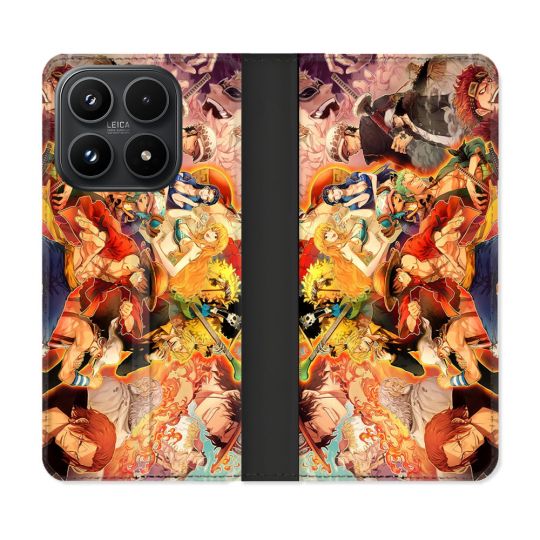 Housse Cuir Portefeuille Pour Xiaomi 17 Manga One Piece Nakama