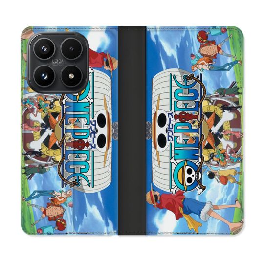 Housse Cuir Portefeuille Pour Xiaomi 17 Manga One Piece Sunny