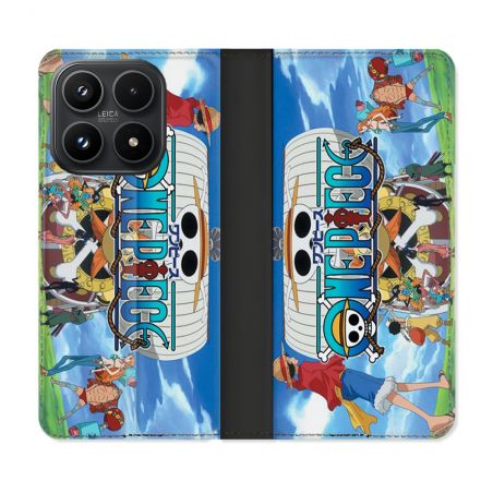 Housse Cuir Portefeuille Pour Xiaomi 17 Manga One Piece Sunny