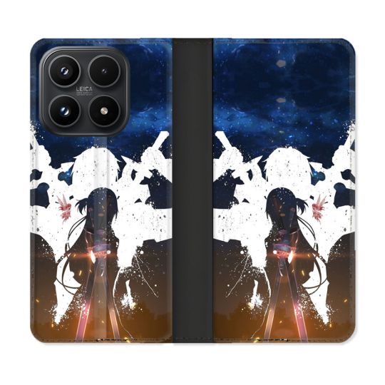 Housse Cuir Portefeuille Pour Xiaomi 17 Manga SAO sword Art Online Asuna