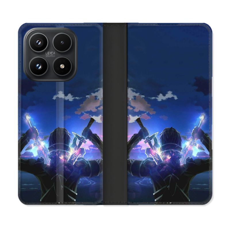 Housse Cuir Portefeuille Pour Xiaomi 17 Manga SAO sword Art Online Epee
