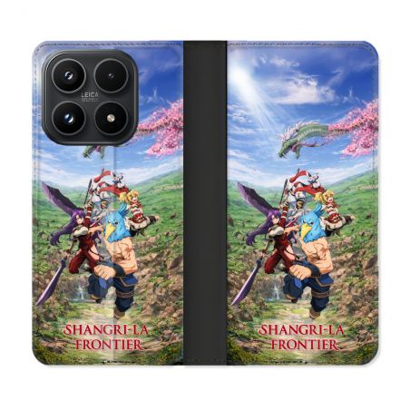 Housse Cuir Portefeuille Pour Xiaomi 17 Manga Shangri La Frontier Affiche