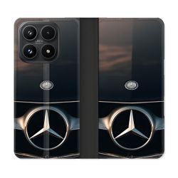 Housse Cuir Portefeuille Pour Xiaomi 17 Mercedes Calendre