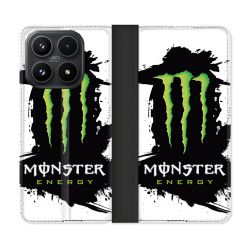 Housse Cuir Portefeuille Pour Xiaomi 17 Monster Energy Tache