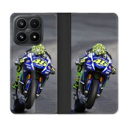 Housse Cuir Portefeuille Pour Xiaomi 17 Moto Course GP Wheeling 46