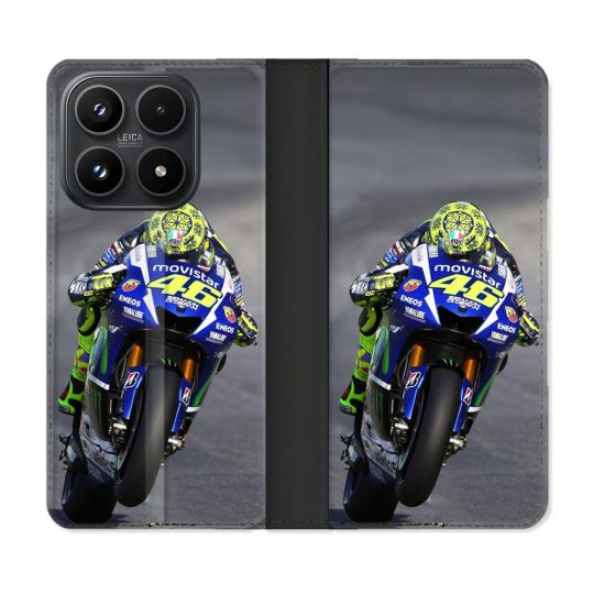 Housse Cuir Portefeuille Pour Xiaomi 17 Moto Course GP Wheeling 46