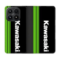 Housse Cuir Portefeuille Pour Xiaomi 17 Moto Kawasaki