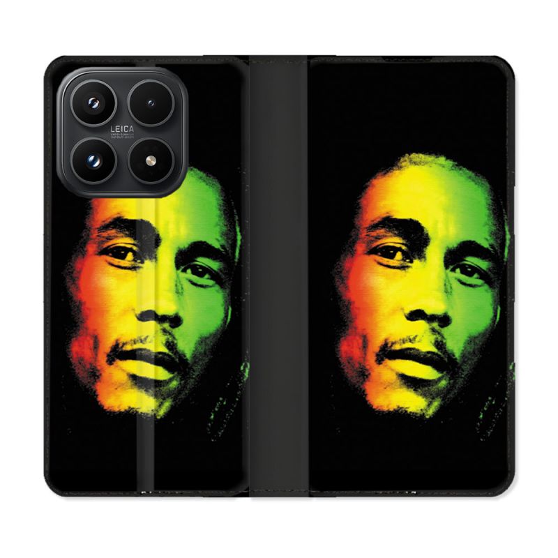Housse Cuir Portefeuille Pour Xiaomi 17 Musique Bob Marley 2