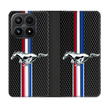 Housse Cuir Portefeuille Pour Xiaomi 17 Mustang