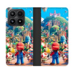 Housse Cuir Portefeuille Pour Xiaomi 17 Nintendo World