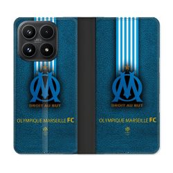 Housse Cuir Portefeuille Pour Xiaomi 17 Olympique Marseille OM Bande