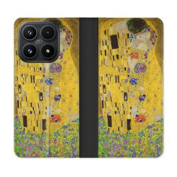 Housse Cuir Portefeuille Pour Xiaomi 17 Peinture Le Baiser