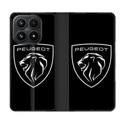 Housse Cuir Portefeuille Pour Xiaomi 17 Peugeot
