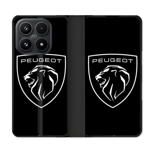 Housse Cuir Portefeuille Pour Xiaomi 17 Peugeot