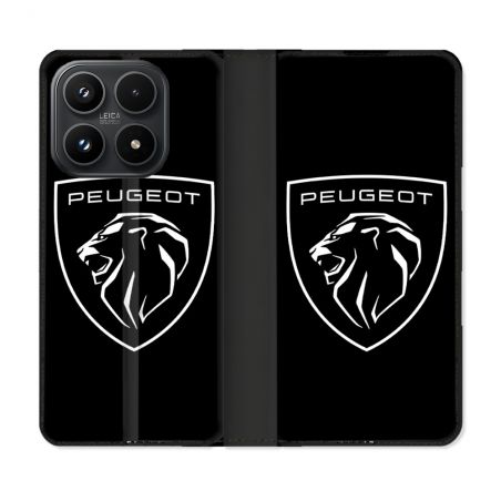 Housse Cuir Portefeuille Pour Xiaomi 17 Peugeot