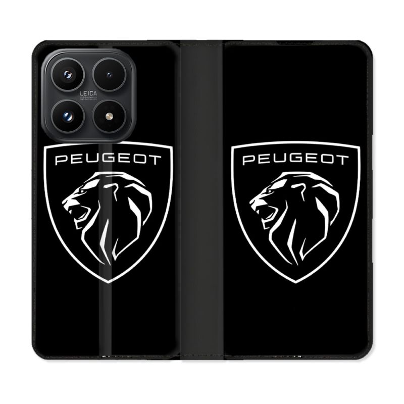 Housse Cuir Portefeuille Pour Xiaomi 17 Peugeot