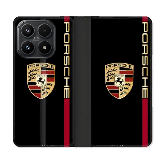 Housse Cuir Portefeuille Pour Xiaomi 17 Porsche Line