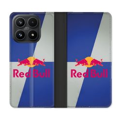 Housse Cuir Portefeuille Pour Xiaomi 17 Red Bull Classique