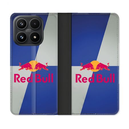 Housse Cuir Portefeuille Pour Xiaomi 17 Red Bull Classique