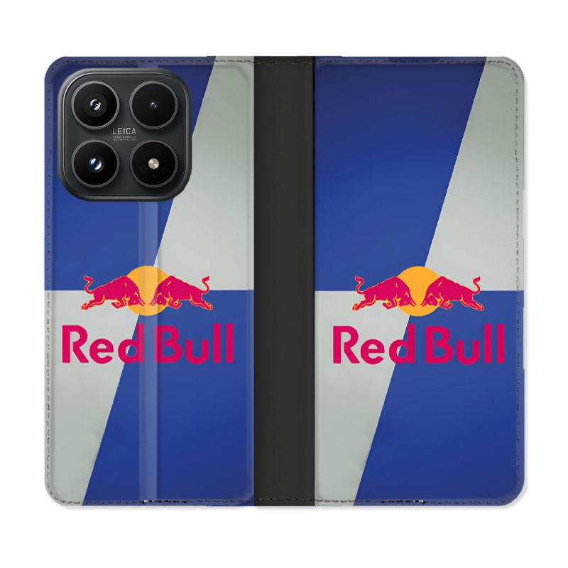 Housse Cuir Portefeuille Pour Xiaomi 17 Red Bull Classique