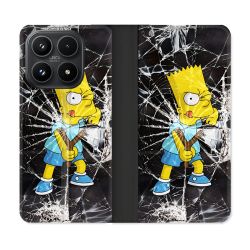 Housse Cuir Portefeuille Pour Xiaomi 17 Simpson Bart