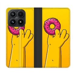 Housse Cuir Portefeuille Pour Xiaomi 17 Simpson Donuts
