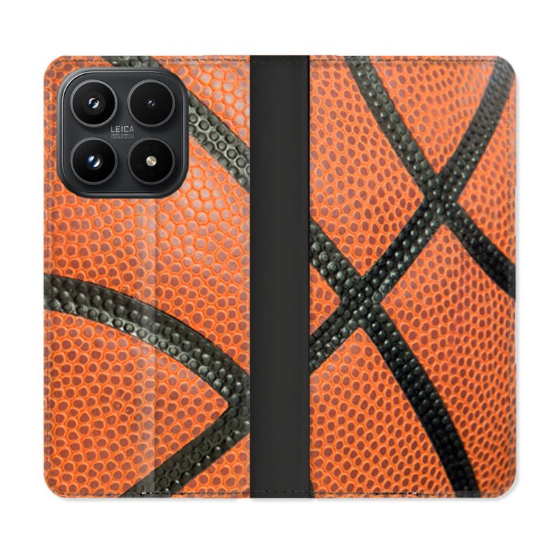 Housse Cuir Portefeuille Pour Xiaomi 17 Sport Ballon Basket