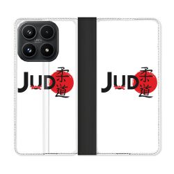 Housse Cuir Portefeuille Pour Xiaomi 17 Sport Judo Logo