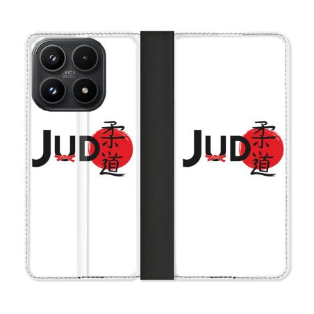 Housse Cuir Portefeuille Pour Xiaomi 17 Sport Judo Logo