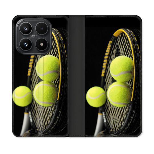 Housse Cuir Portefeuille Pour Xiaomi 17 Sport Tennis Balls