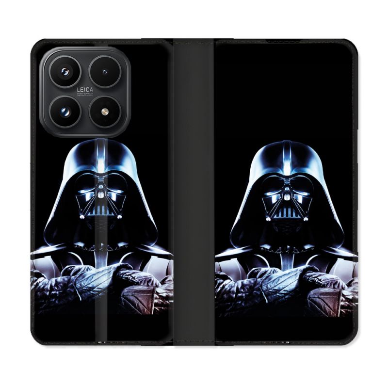 Housse Cuir Portefeuille Pour Xiaomi 17 Star Wars - Dark Vador Noir