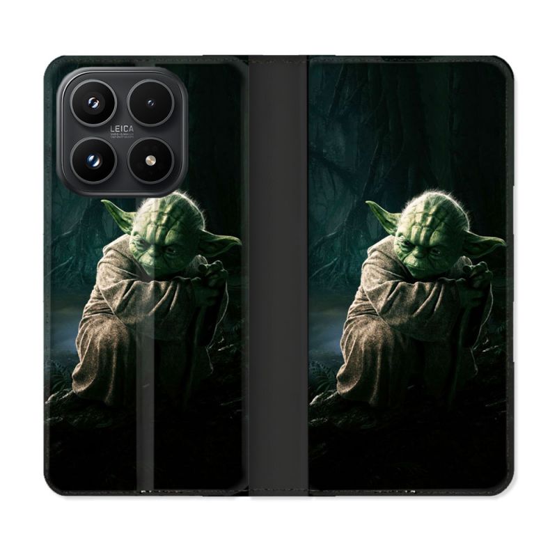 Housse Cuir Portefeuille Pour Xiaomi 17 Star Wars - Yoda sombre