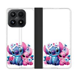 Housse Cuir Portefeuille Pour Xiaomi 17 Stitch Love