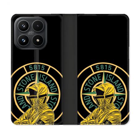 Housse Cuir Portefeuille Pour Xiaomi 17 Stone Island Color