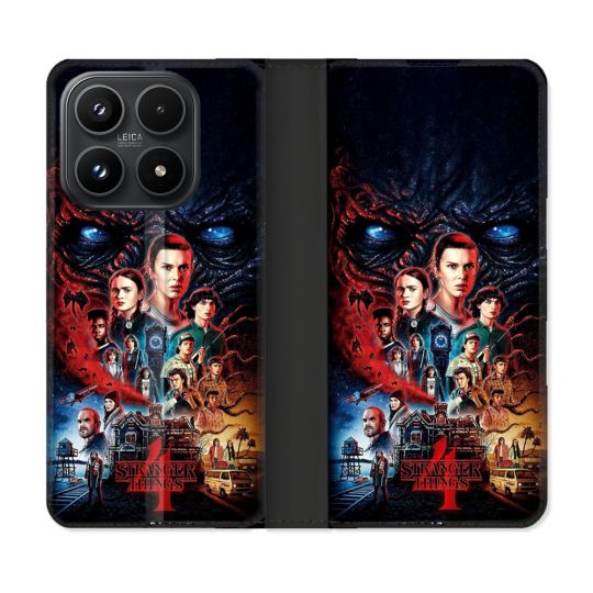 Housse Cuir Portefeuille Pour Xiaomi 17 Stranger Things Affiche 4