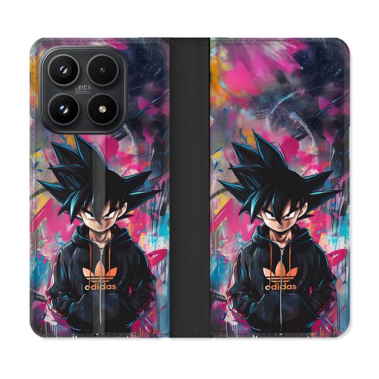 Housse Cuir Portefeuille Pour Xiaomi 17 Street Art Sangoku