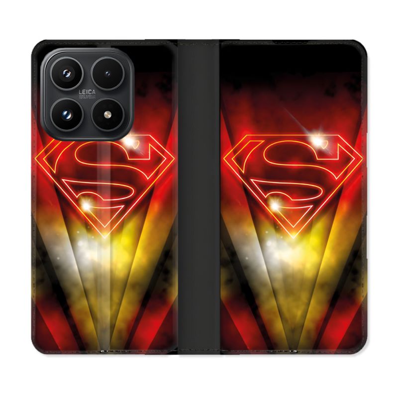 Housse Cuir Portefeuille Pour Xiaomi 17 Superman Logo