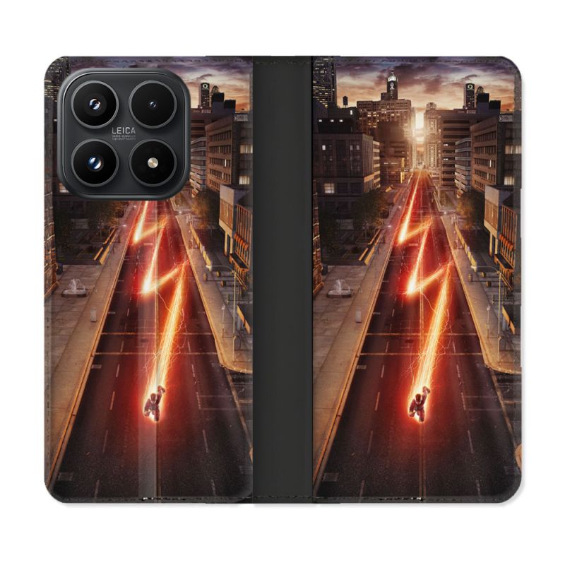Housse Cuir Portefeuille Pour Xiaomi 17 The Flash City