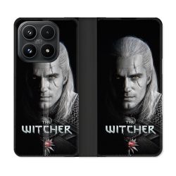 Housse Cuir Portefeuille Pour Xiaomi 17 The Witcher Noir