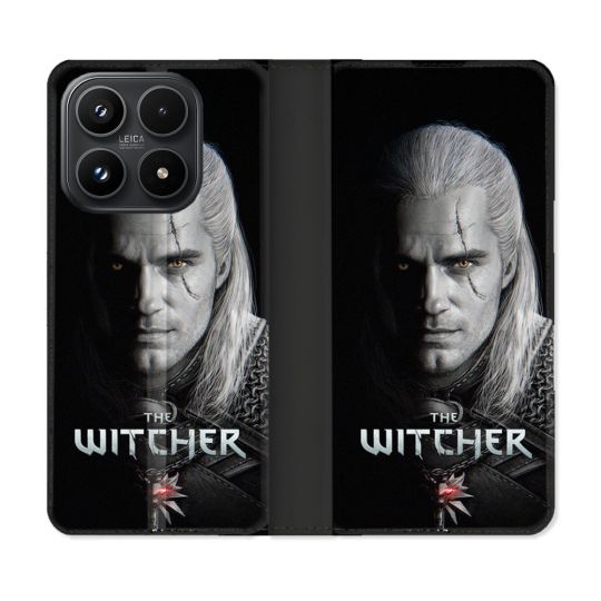Housse Cuir Portefeuille Pour Xiaomi 17 The Witcher Noir