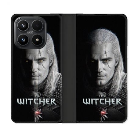 Housse Cuir Portefeuille Pour Xiaomi 17 The Witcher Noir