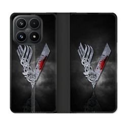 Housse Cuir Portefeuille Pour Xiaomi 17 Viking