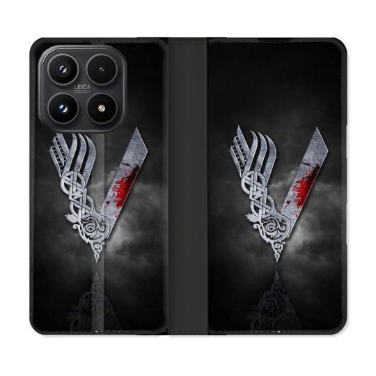 Housse Cuir Portefeuille Pour Xiaomi 17 Viking