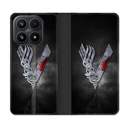 Housse Cuir Portefeuille Pour Xiaomi 17 Viking