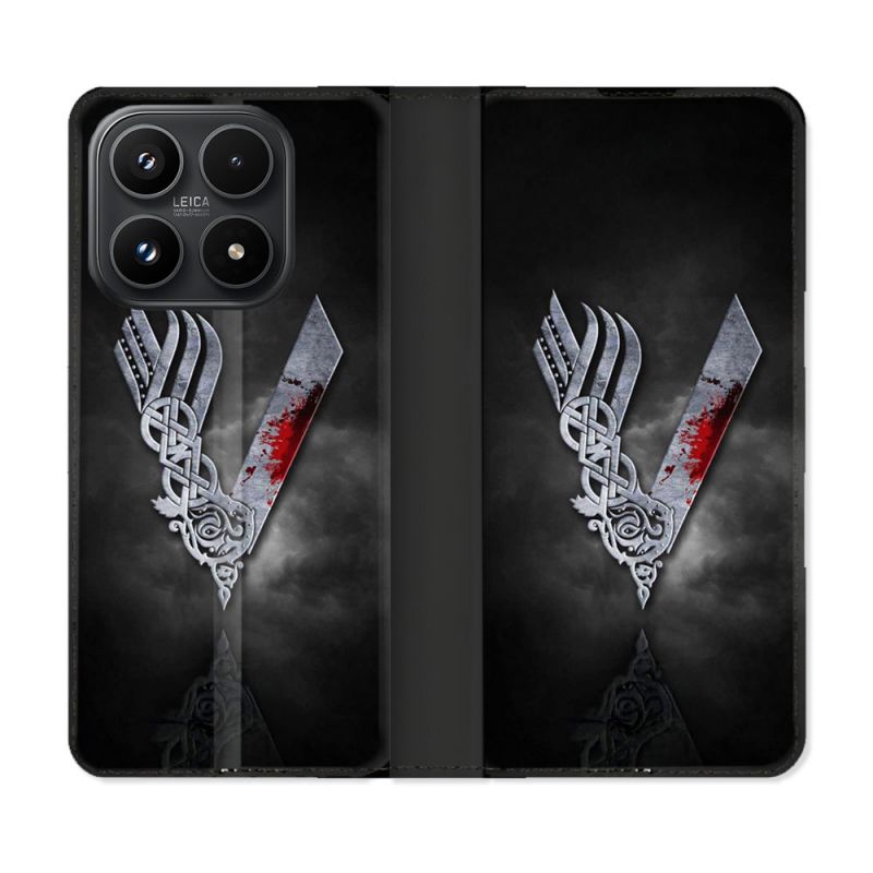 Housse Cuir Portefeuille Pour Xiaomi 17 Viking