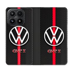 Housse Cuir Portefeuille Pour Xiaomi 17 Volkwagen Line