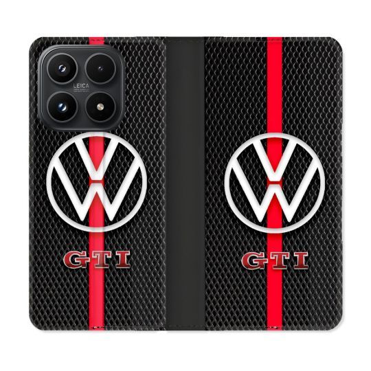 Housse Cuir Portefeuille Pour Xiaomi 17 Volkwagen Line