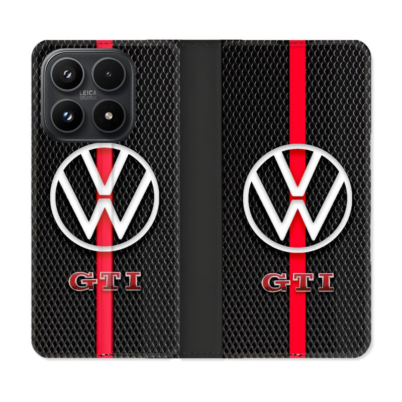 Housse Cuir Portefeuille Pour Xiaomi 17 Volkwagen Line